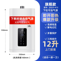 纳丽雅(Naliya)雪白燃气热水器电家用天然气恒温强排式12升液化气平衡式煤气_12升变升上门安装天气温度低使用天然气