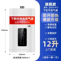 纳丽雅(Naliya)雪白燃气热水器电家用天然气恒温强排式12升液化气平衡式煤气_12升变升上门安装天气温度低使用天然气