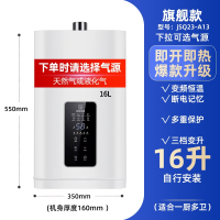 纳丽雅(Naliya)雪白燃气热水器电家用天然气恒温强排式12升液化气平衡式煤气_16升变升自行安装天气温度低使用液化气