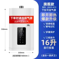 纳丽雅(Naliya)雪白燃气热水器电家用天然气恒温强排式12升液化气平衡式煤气_16升变升自行安装天气温度低使用液化气
