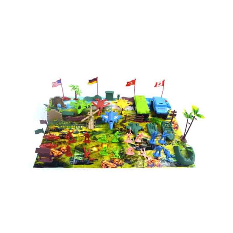 KID'S HOME TOYS 21697军事套装士兵战争玩具兵人兵团军人海陆空三军KID'S 