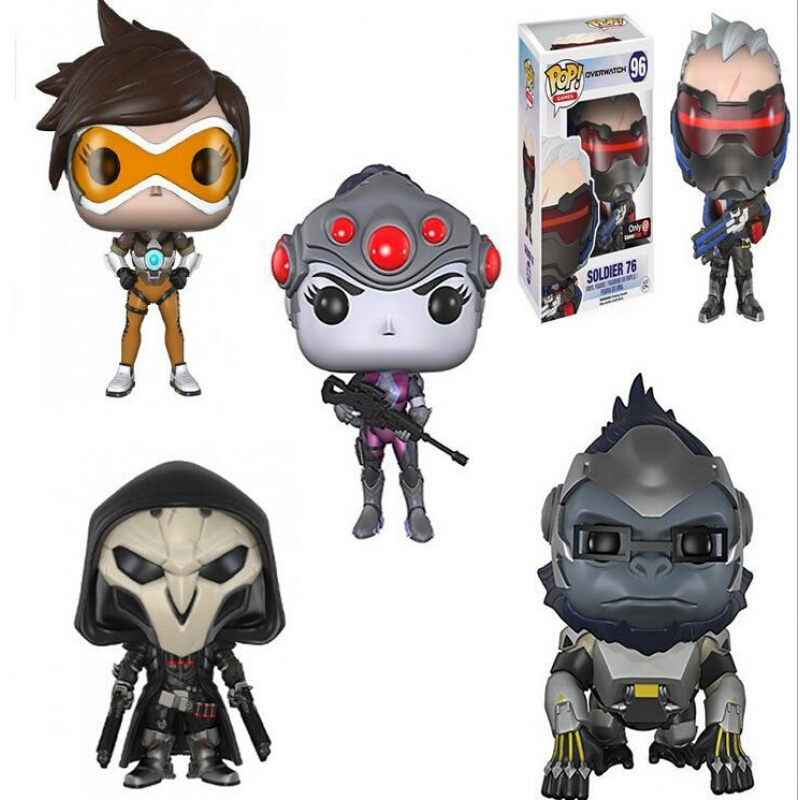 pop守望先锋士兵黑百合猎空死神温斯顿法拉盒