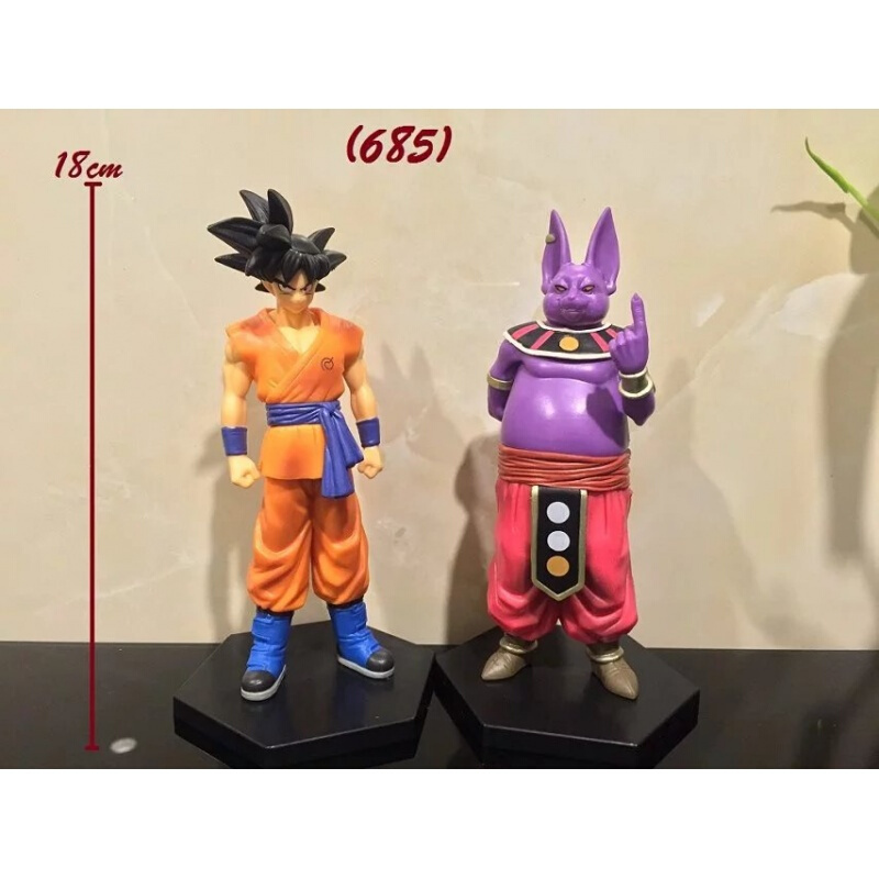 创意手办精品手办七龙珠七龙珠神与神黑发孙悟