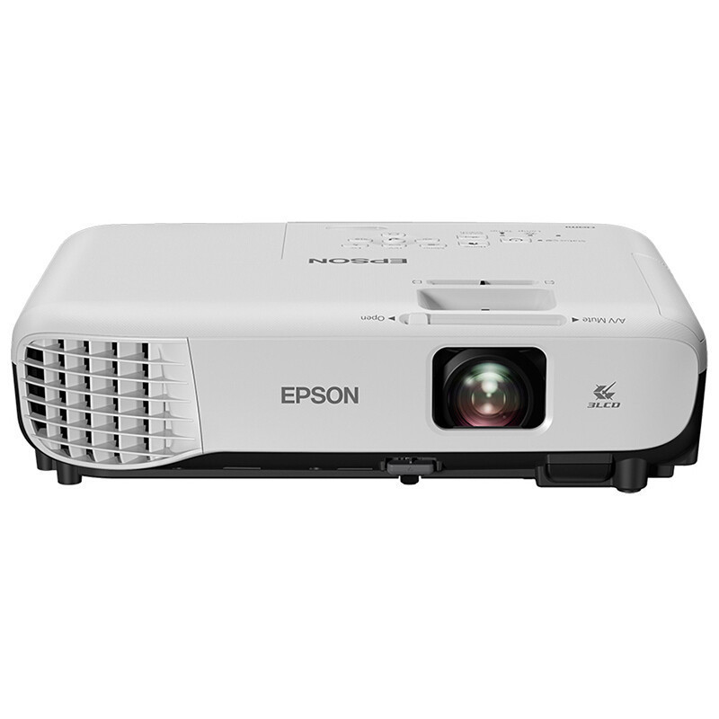 爱普生（EPSON) CB-S05E投影仪 高清家用商务办公会议便携投影机S04E升级版标配+100英寸电动幕