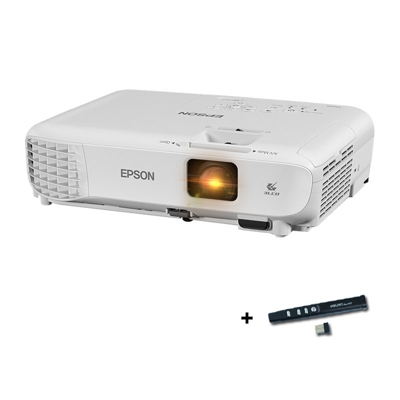 爱普生（EPSON)CB-X05投影仪 高清家用商务办公会议便携投影机3300流明X31升级版官方标配