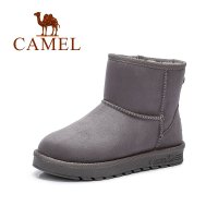 CAMEL骆驼女鞋2018冬季新款短靴平跟加绒短筒女靴子棉鞋女雪地靴