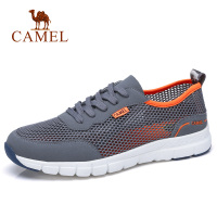Camel/骆驼男鞋新款透气网鞋旅游徒步柔软防滑运动网面鞋
