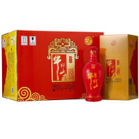 百年牛栏山二锅头 喜酒 婚宴喜酒 百年红八年8年38度500ml*6瓶整