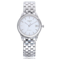 浪琴(Longines)男士手表 军旗系列自动机械正装男表 38.5mm表盘L4.874.4.12.6