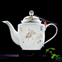 茶壶 大茶壶泡茶壶 茶具景德镇薄胎陶瓷茶壶 秋赋