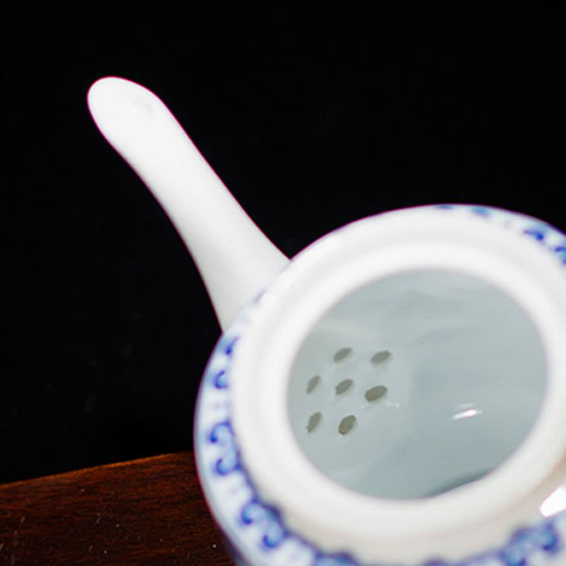 茶壶 大茶壶泡茶壶 茶具景德镇薄胎陶瓷茶壶 童子图片