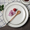 景德镇家用陶瓷盘子纯手工绘制欧式简约风西餐盘果盘味碟 8英寸月光盘单个