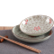 餐具套装 微波炉可用日式釉下彩创意家用陶瓷碗盘碟36头 红富贵 韩碗配置