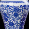 景德镇陶瓷器仿古青花瓷花瓶插花新中式玄关摆件工艺家居饰品客厅 缠枝莲 金钟瓶