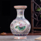 景德镇陶瓷器 珐琅彩花瓶 现代时尚家居装饰客厅工艺品摆件 苹果瓶 荷花