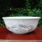 景德镇陶瓷面碗 6英寸骨瓷碗反口面碗 青花瓷大饭碗 礼品碗 雪景