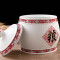 风源储米箱防虫油缸陶瓷米缸米桶装米桶米罐带盖家用装饰摆件( 米35斤)