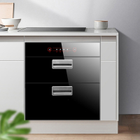 洛滑嵌入式消毒柜家用小型厨房橱柜三层120L大容量高温消毒碗柜镶嵌式_标配款四功能烘干高温消毒两层100升