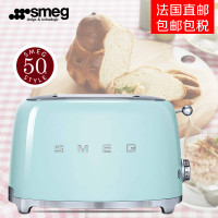 法国直邮 包邮包税 斯麦格（ SMEG）TSF01 意大利家用2片装吐司机 多士炉 烤面包机 浅绿色 法国进口