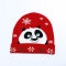 功夫熊猫 儿童秋冬可爱三件套 加厚帽子围巾手套（简装无盒）