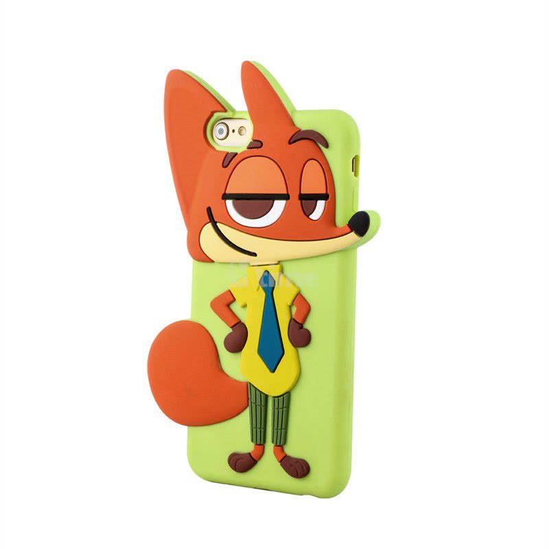 疯狂动物城周边 狐狸尼克iPhone6 Plus硅胶手机壳图片