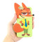 疯狂动物城周边 狐狸尼克iPhone6 Plus硅胶手机壳