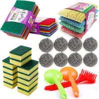 超值厨房清洁28件套装清洁球海绵擦百洁布洗刷大王钢丝球套装