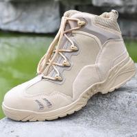 户外作战靴男特种兵战术靴低帮登山鞋防水沙漠靴
