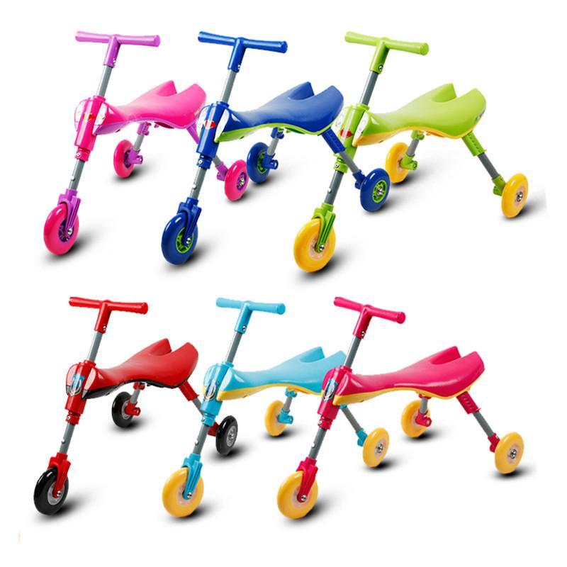 包邮螳螂车溜溜车折叠车儿童宝宝学步车三轮车脚踏车1-3岁滑滑车