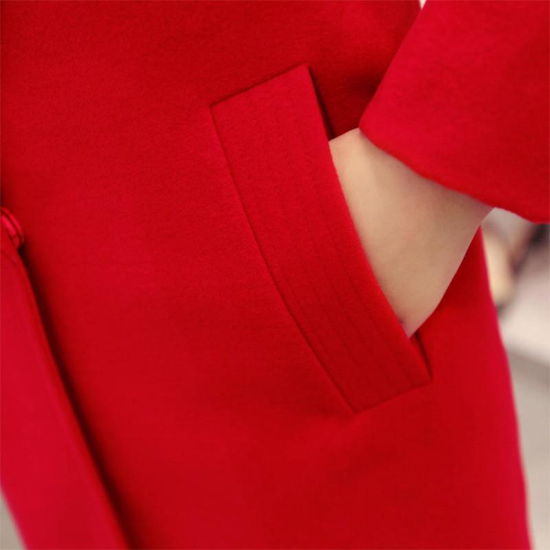 2017新款我的前半生马伊俐罗子君同款中长款毛呢外套女2017秋冬新款外大衣