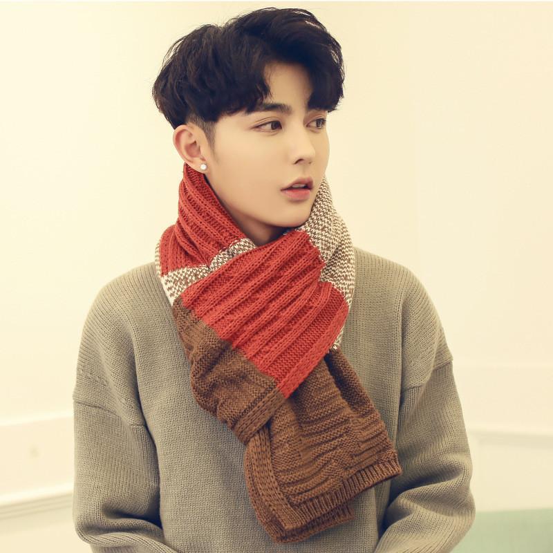 复古名族风冬季新款男士韩版围巾毛线学生情侣围巾W305-P30