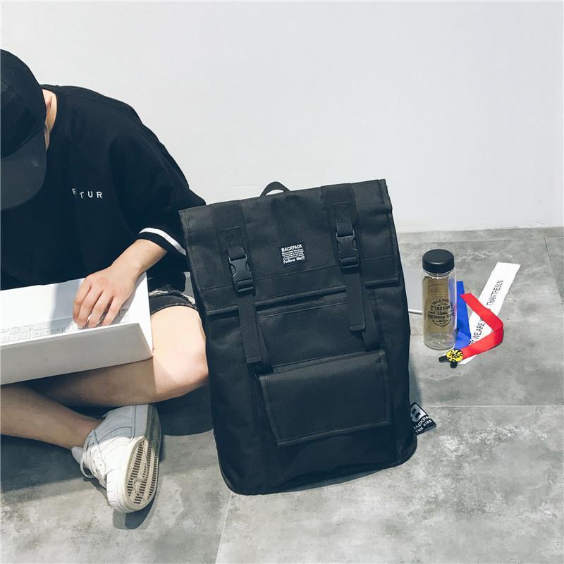 港风原宿大容量双肩包新款韩版校园学生休闲书包防水旅行电脑背包