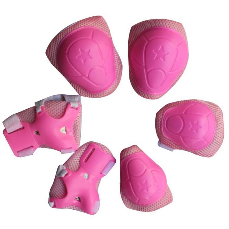 儿童溜冰鞋护具护膝护掌护肘六件套装儿童运动护具轮滑滑板车护具
