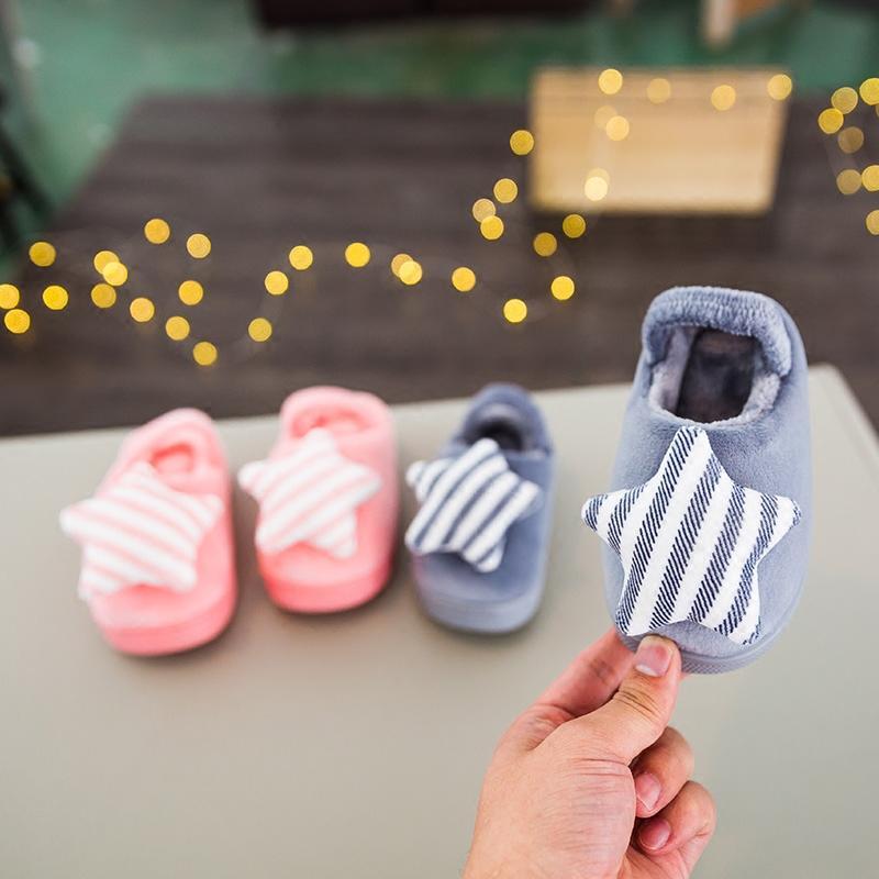 2017秋冬新款儿童拖鞋软底休闲1-3岁宝宝鞋居家棉拖防滑婴儿鞋潮