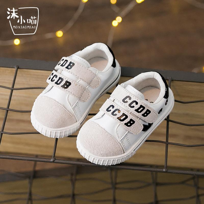 秋季儿童鞋子新款0-1-2-3岁女婴幼儿软底学步鞋韩版男宝宝小白鞋