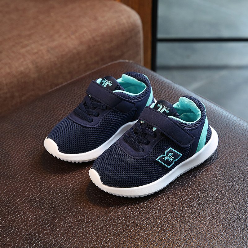 2017秋季新款男童鞋网款运动鞋女童防滑休闲鞋韩版中小童透气鞋潮