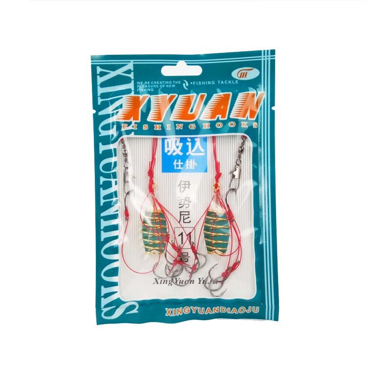 防挂底爆炸钩进口上黑鱼钩海竿伊势尼爆炸钩钓组只装鱼钩炸弹钩钓鱼用品渔具