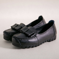真皮软底孕妇豆豆鞋女款复古小皮鞋休闲文艺单鞋女百搭平底