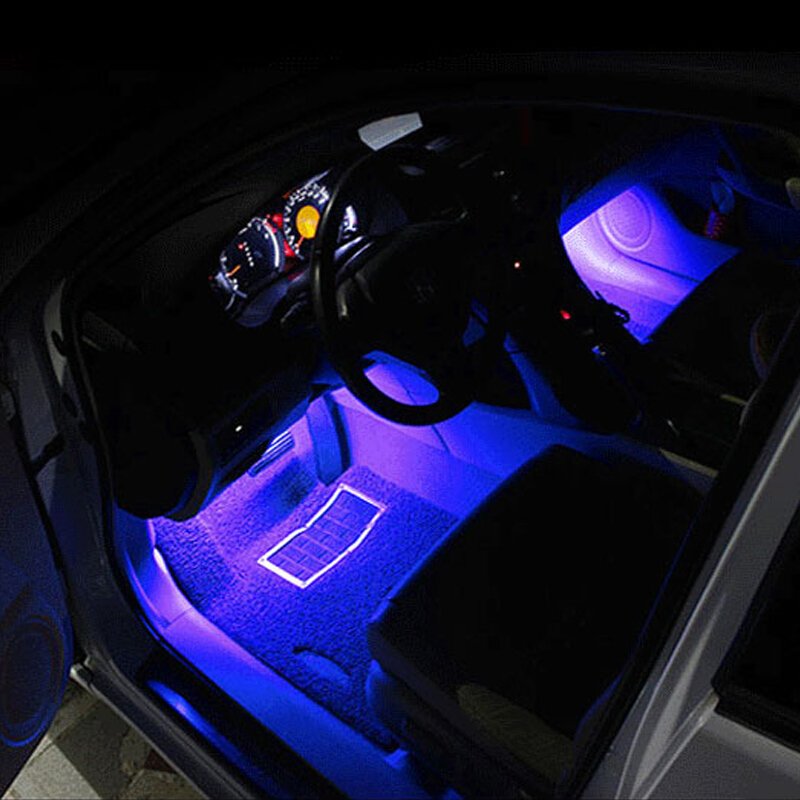 汽车氛围灯脚底灯音乐灯车载装饰灯车灯车内室内节奏灯改装专用氛围灯汽车用品
