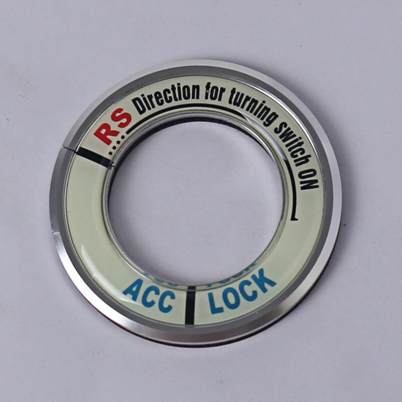 点火开关钥匙孔圈别克改装专用按钮贴片昂科威启动开关饰圈月光银