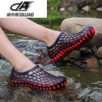 夏季情侣沙滩鞋男夏洞洞鞋男包头鸟巢韩版潮镂空鞋防滑鸟巢凉拖鞋