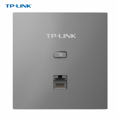 TP-LINK AC1200双频千兆无线面板式AP AP1202GI-PoE 薄款深空银易展版 千兆网口poe供电全屋wifi分布式家用酒店别墅大户型无线覆盖需搭配一体化路由器组网