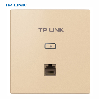 TP-LINK AC1200双频千兆无线面板式AP AP1202GI-PoE 薄款香槟金易展版 千兆网口poe供电全屋wifi分布式家用酒店别墅大户型无线覆盖需搭配一体化路由器组网