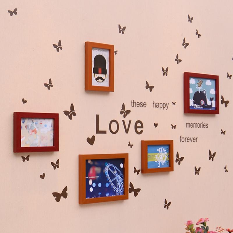 墙上贴纸自粘卧室装饰品宿舍温馨3d立体墙壁纸装饰贴画现代背景相片墙