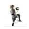 足球训练器材装备辅助踢球可调节弹力绳