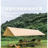 户外天幕超轻钓鱼多用途闪电客天幕布露营帐篷防雨防晒遮阳棚铝杆