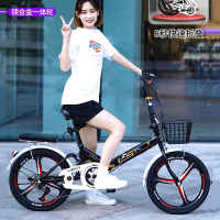 妖怪 折叠自行车男女士便携成人上班变速减震脚踏单车16寸