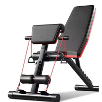 闪电客哑铃凳仰卧起坐辅助健身器材家用多功能可折叠卧推凳健身椅拉筋凳