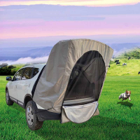 魅扣汽车SUV自驾游车载车顶车尾后备箱帐篷简易版户外野营露营