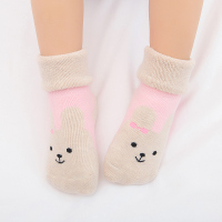JEENH【4双装】 婴儿袜子秋冬季纯棉新生儿袜子0-3岁宝宝袜子